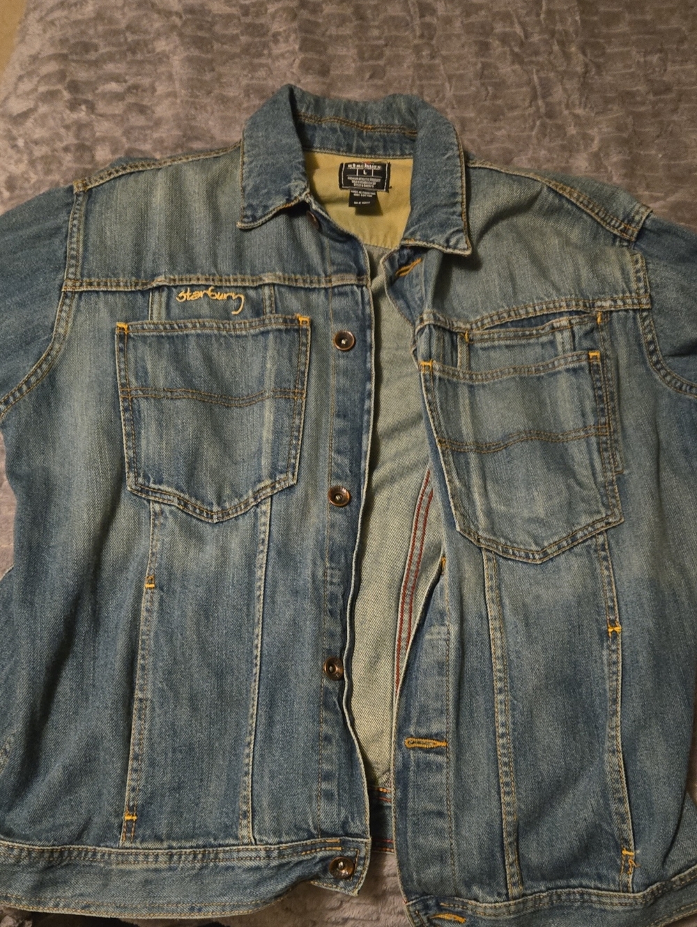 Starbury by Stephon Marbury Vintage Denim Jacket Medium Wash Trucker